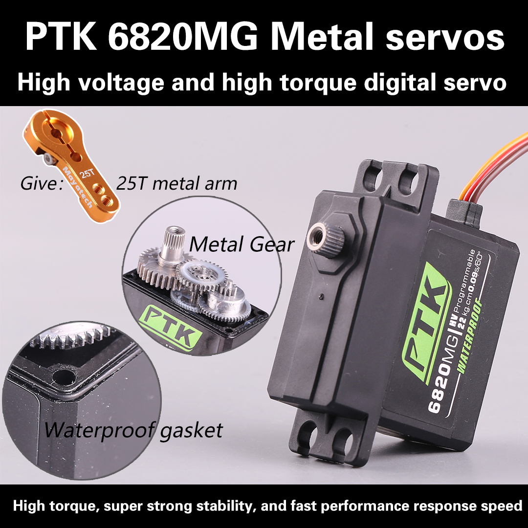 Diy Automation - PTK 6820MG servo Metal gear 20kg