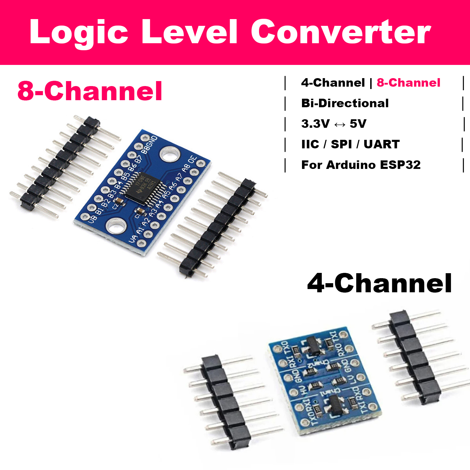 Bi-Directional Logic Level Shi – Level Shifter 3.3V recenzja i cena