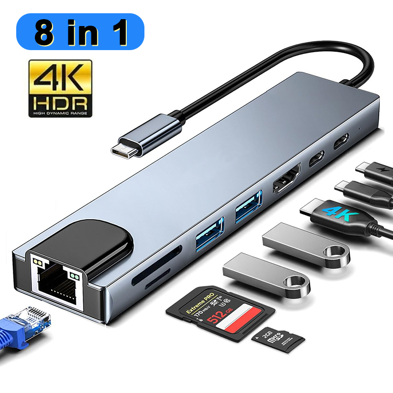 8 In 1 USB Type C Hub for MacB – Home Assistant Sd recenzja i cena