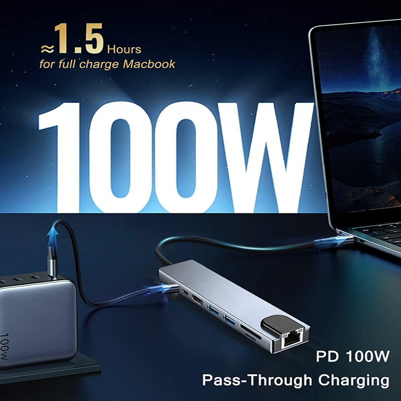 8 In 1 USB Type C Hub for MacB – Home Assistant Sd recenzja i cena