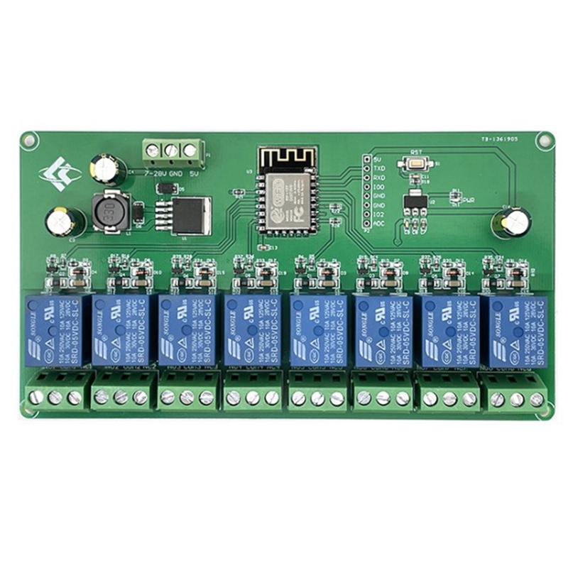 ESP8266 WIFI 8 Channel Relay M – Relay 8 Channel Board recenzja i cena