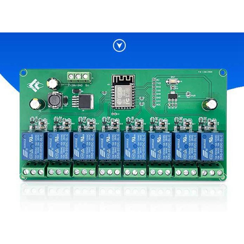 ESP8266 WIFI 8 Channel Relay M – Relay 8 Channel Board recenzja i cena