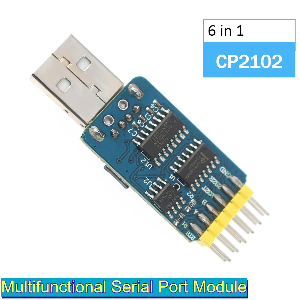 6 in 1 USB Serial Adapter CP21 – Level Shifter 3.3V recenzja i cena