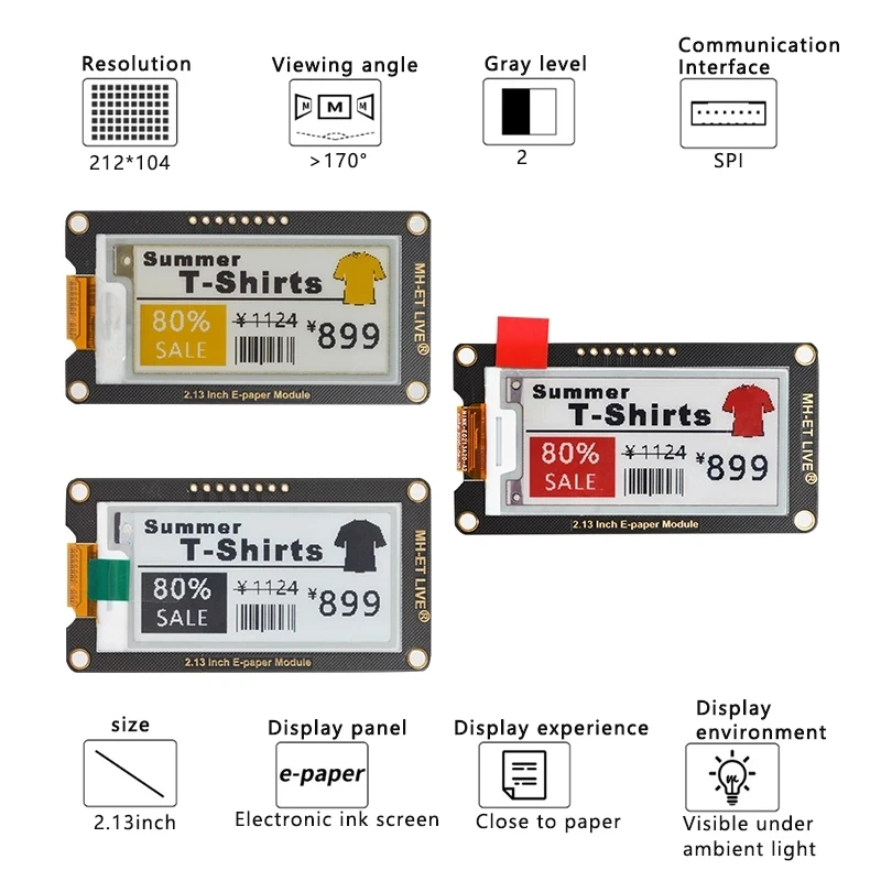 Inch Epaper Module E-paper E-I – Display Epaper 2.9 recenzja i cena