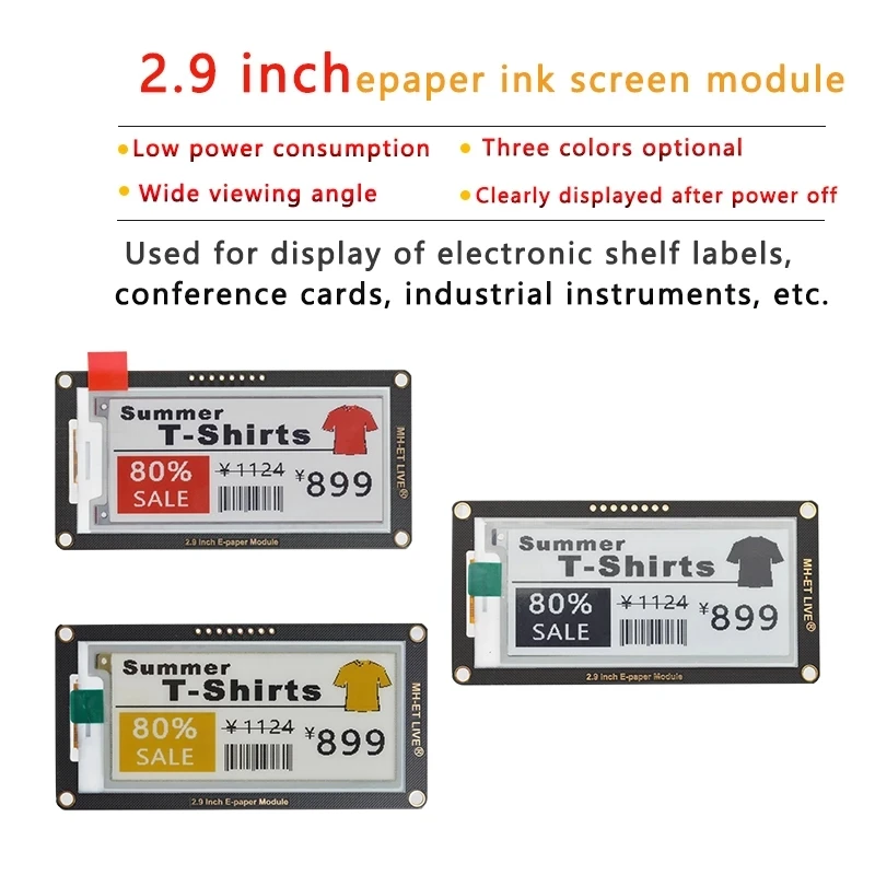 Inch Epaper Module E-paper E-I – Display Epaper 2.9 recenzja i cena