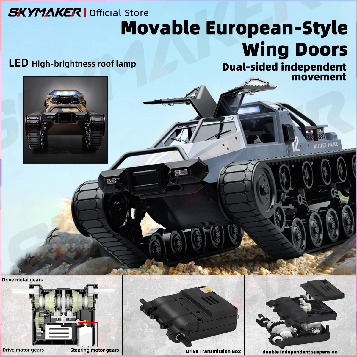 JJRC C8812 Max Tracked Tank Mo – Home Automation Tutorial recenzja i cena