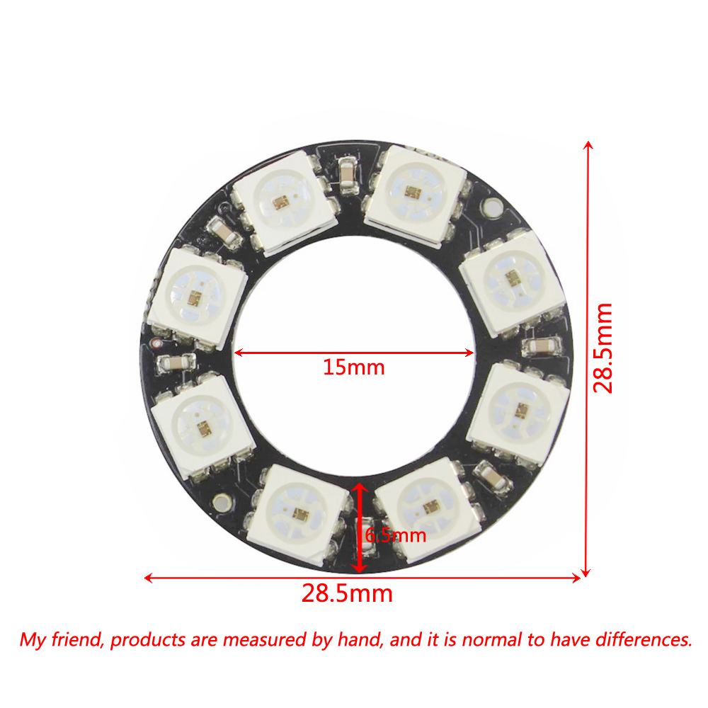 RGB LED Ring Light 8 Bits WS28 – Home Automation Diy Kit recenzja i cena