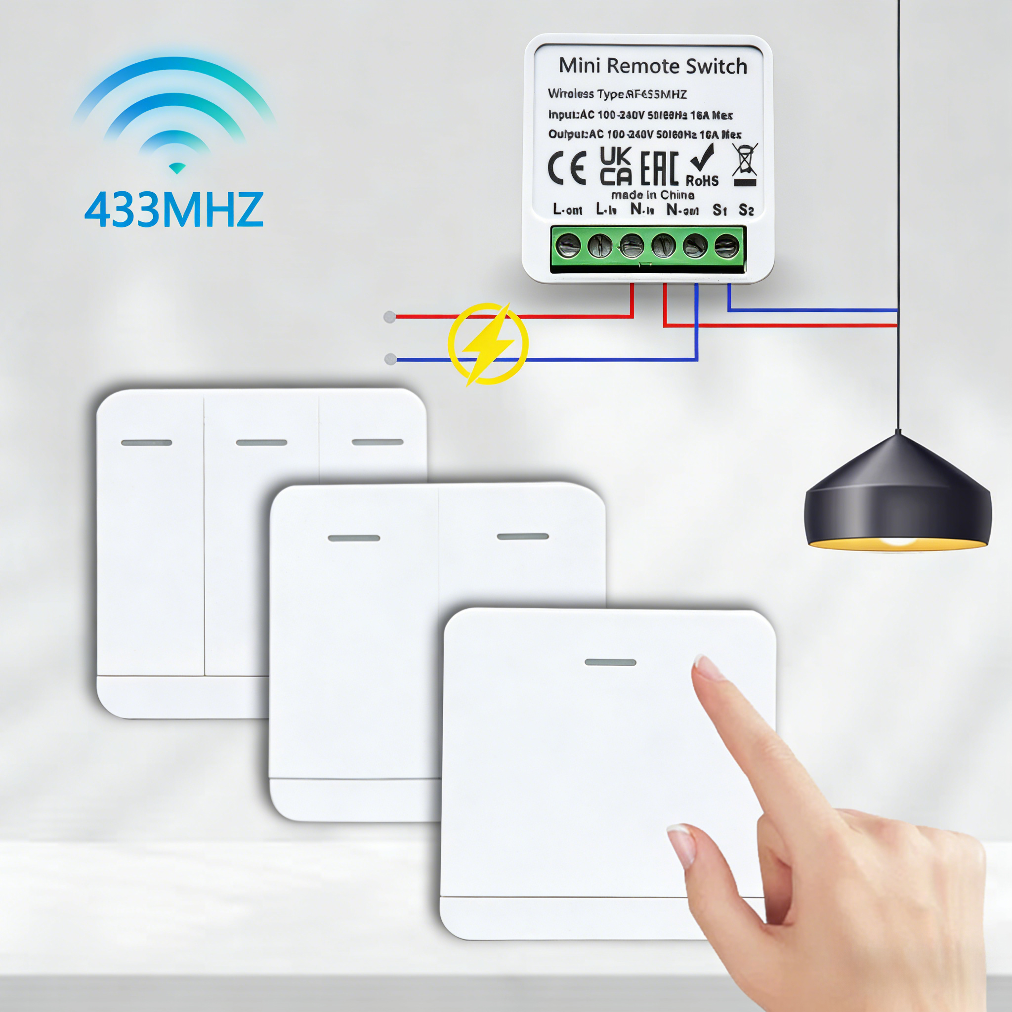 RF 433MHz Smart DIY Wireless S – Home Automation Panel Diy recenzja i cena