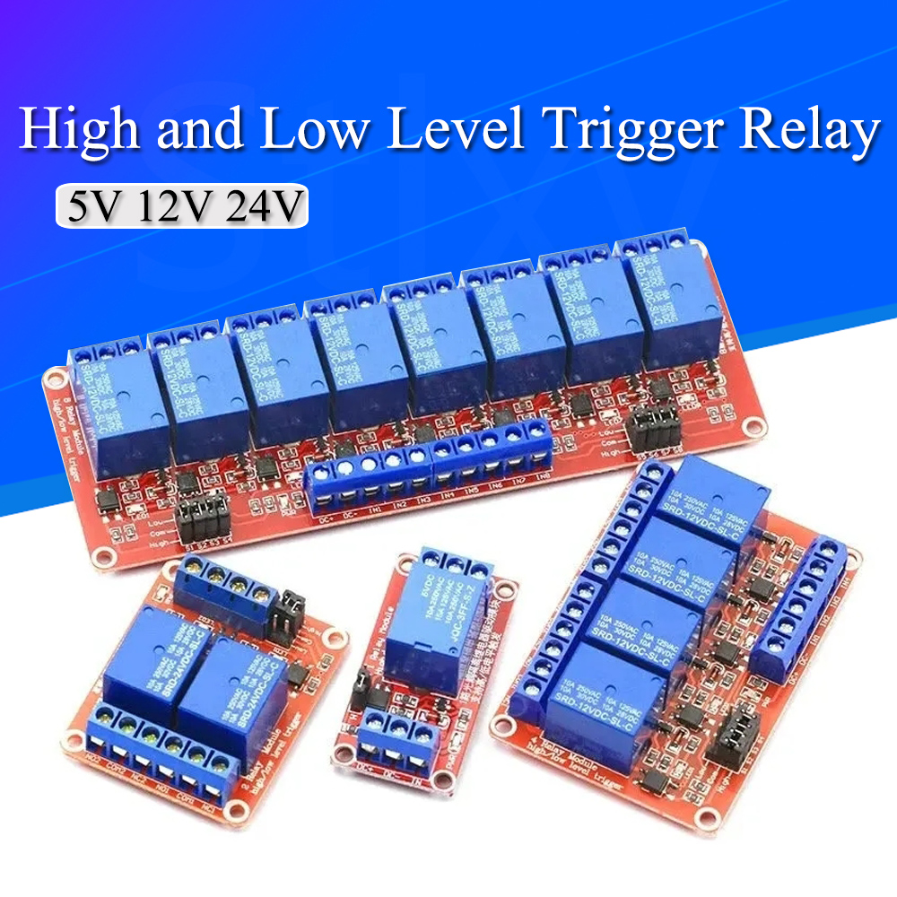 DC 5V 12V 24V 1 2 4 6 8 Channe – Relay 8 Channel Board recenzja i cena