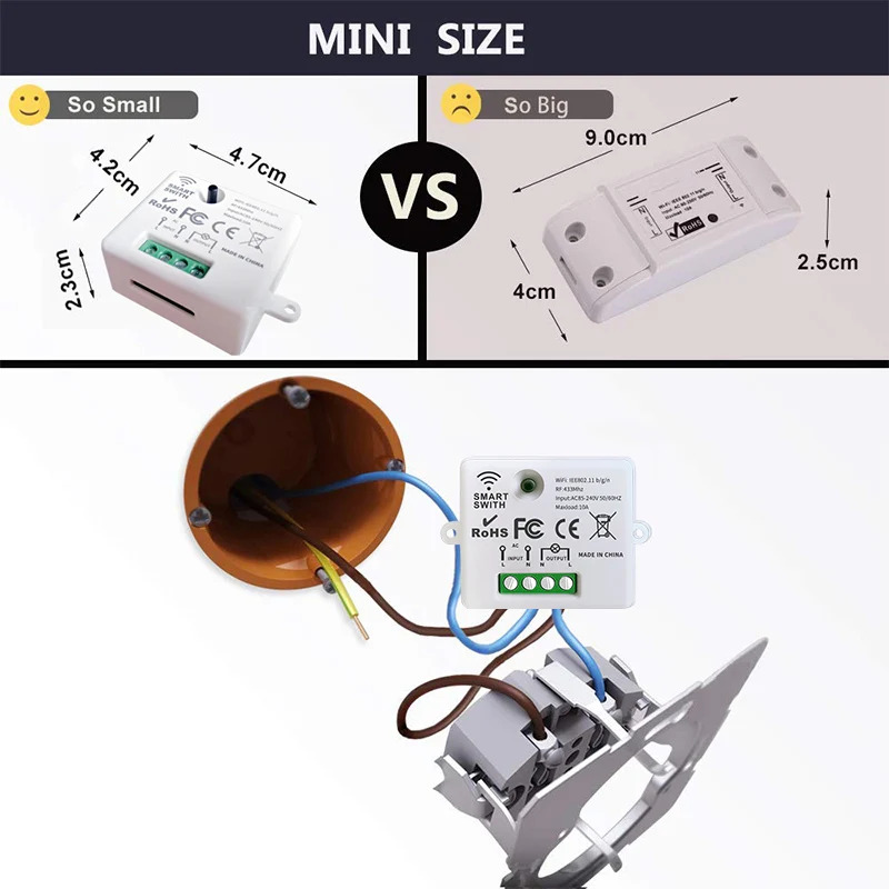 KEBIDU WIFI Mini Switch Tuya S – Home Automation Panel Diy recenzja i cena