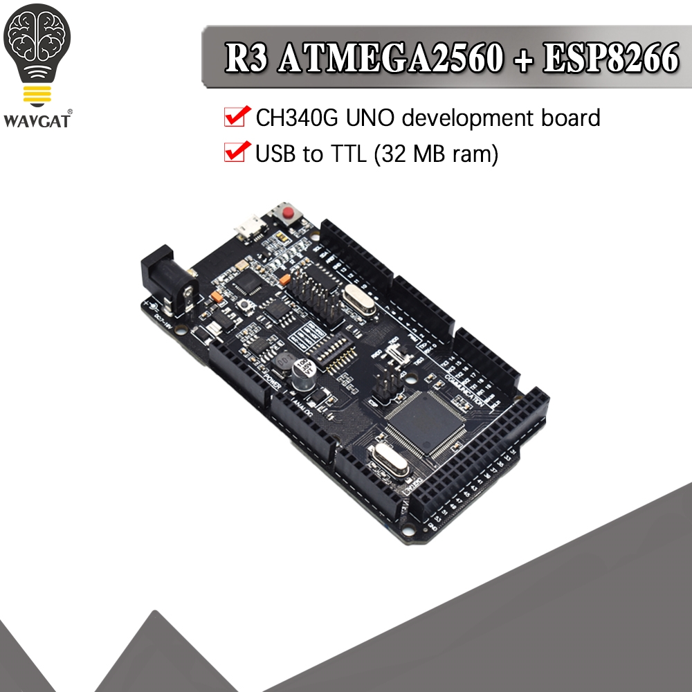 Mega2560 + WiFi R3 ATmega2560+ – Esp8266 Nodemcu Board recenzja i cena