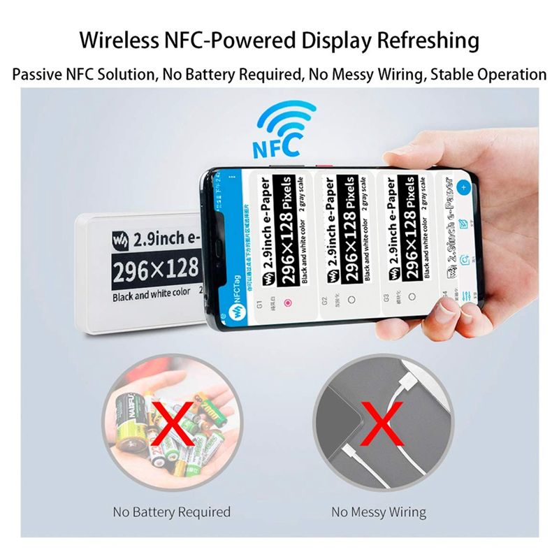 New  2.9 Inch Wireless NFC-Pow – Display Epaper 2.9 recenzja i cena