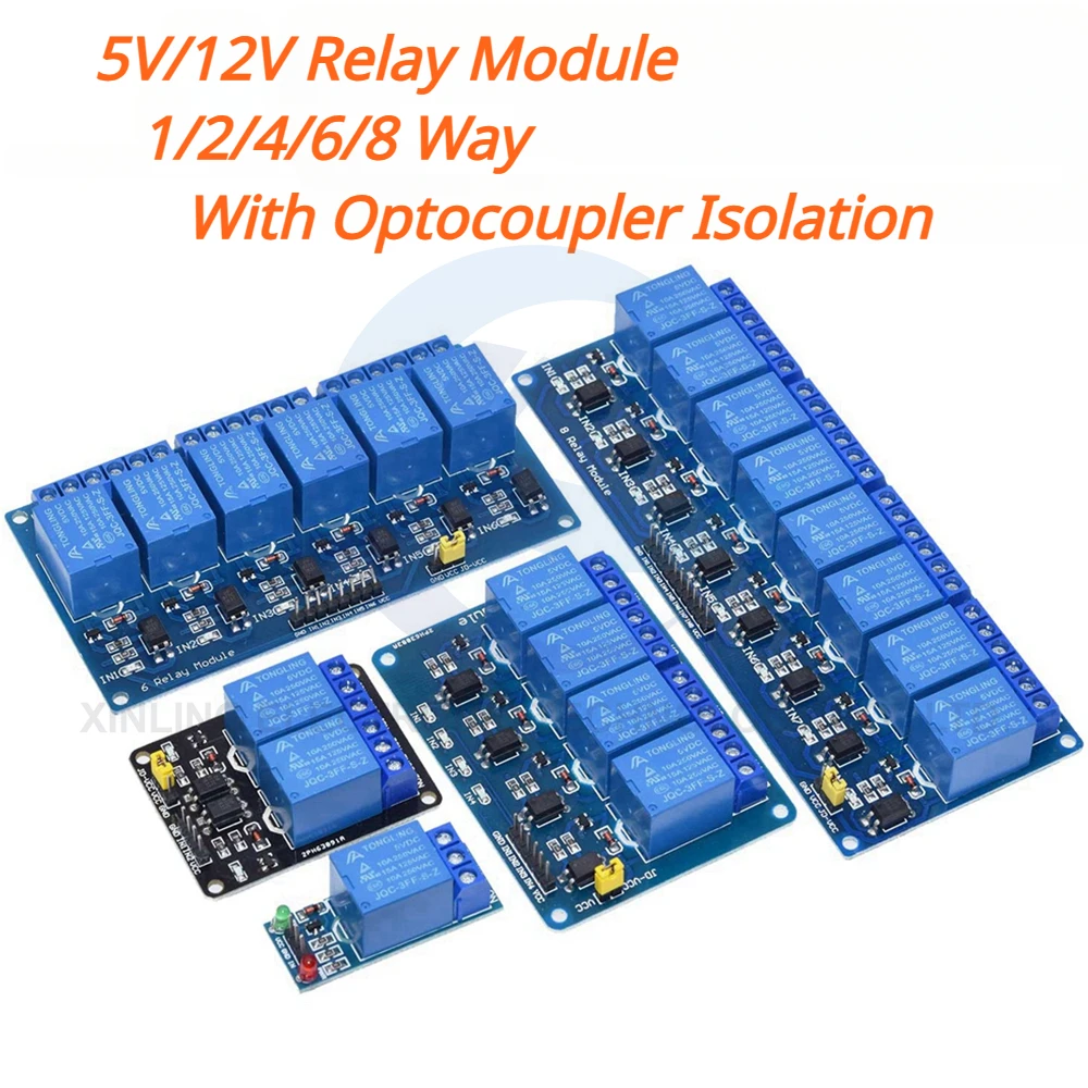 5/12V 1/2/4/6/8 Channel Relay  – Home Automation Arduino recenzja i cena