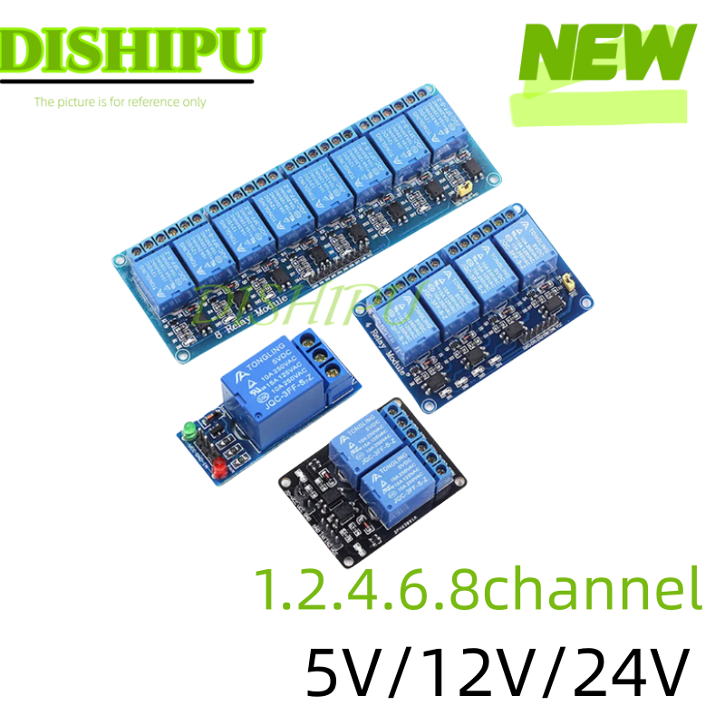 DC 5V 12V 24V 1 2 4 6 8 Channe – Relay 8 Channel Board recenzja i cena