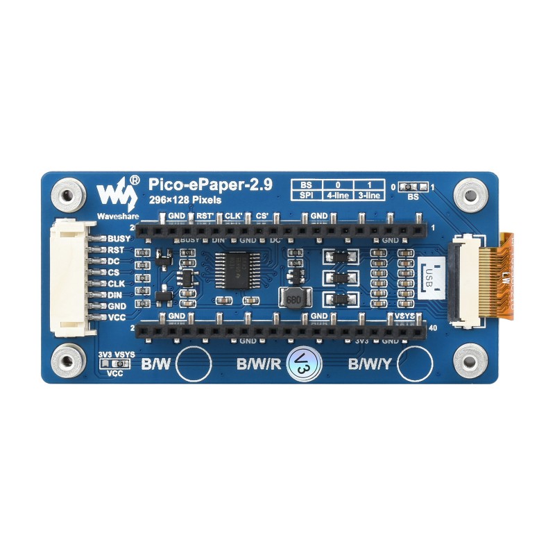 Waveshare Pico-ePaper-2.9-B,2. – Display Epaper 2.9 recenzja i cena
