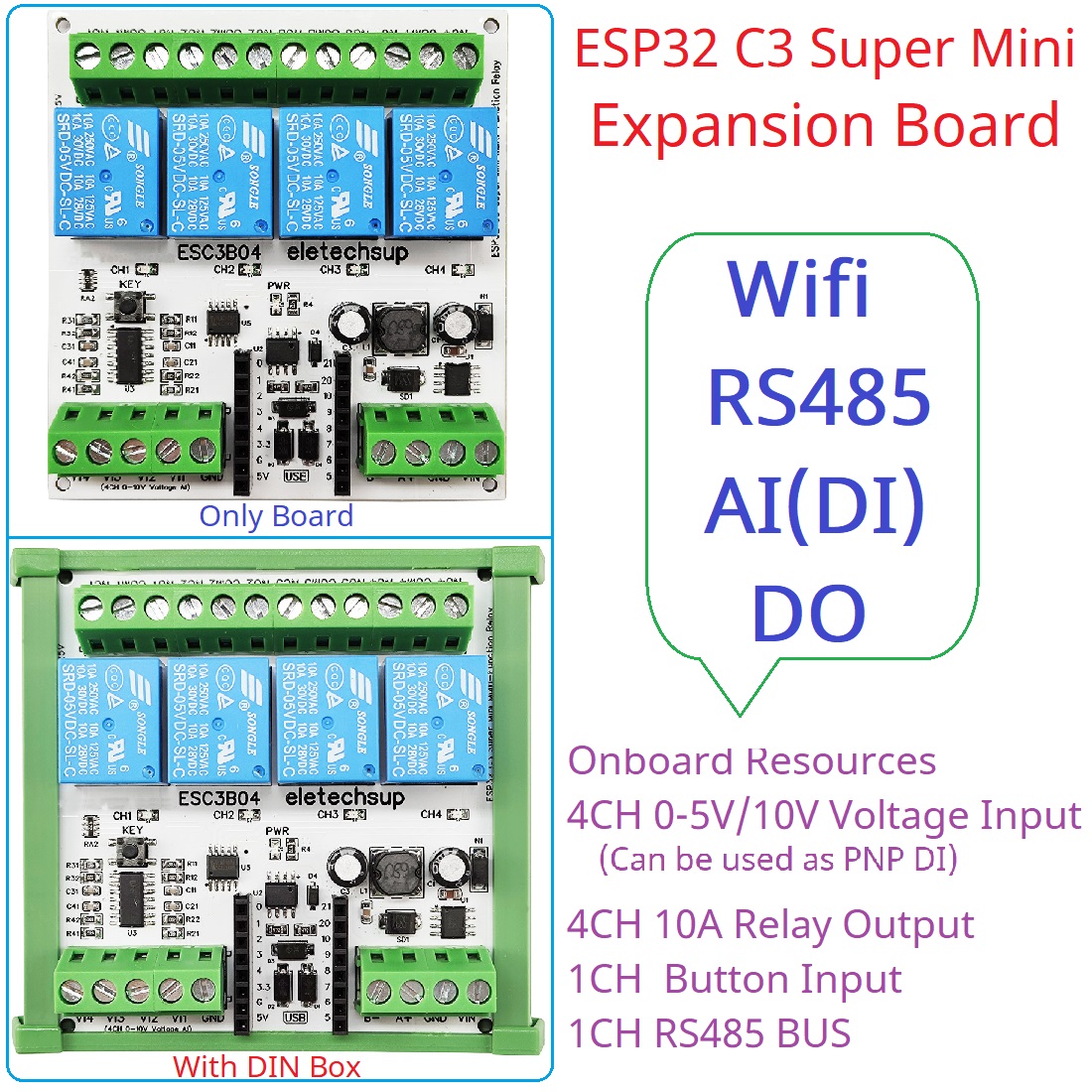 DC 9V 12V 24V 4AI-4DO 0-10V An – Home Automation Raspberry Pi recenzja i cena