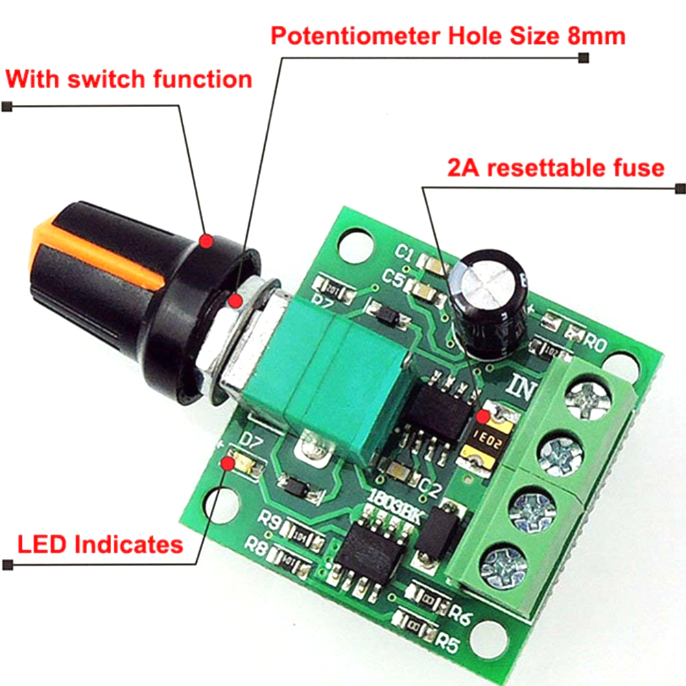 DC 1.8V 3V 5V 6V 12V 2A PWM Mo – Level Shifter 3.3V recenzja i cena