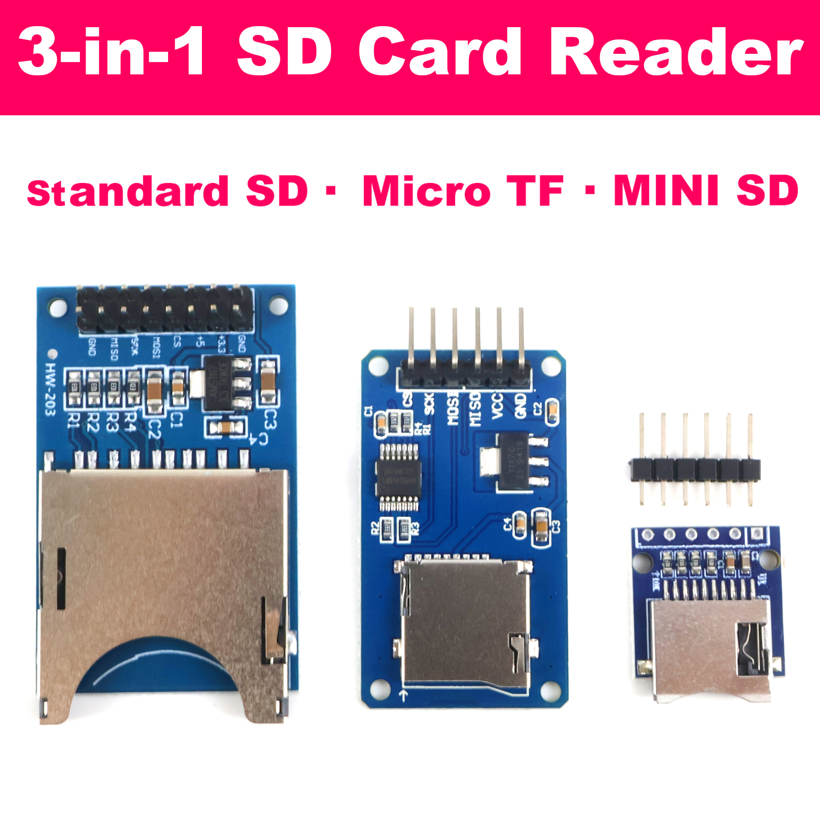 SD Card Reader Module Micro TF – Level Shifter 3.3V recenzja i cena