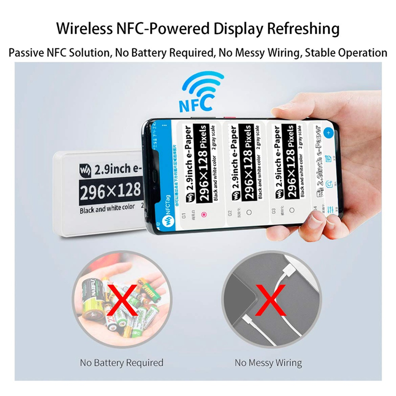 Waveshare 2.9 Inch Wireless NF – Display Epaper 2.9 recenzja i cena